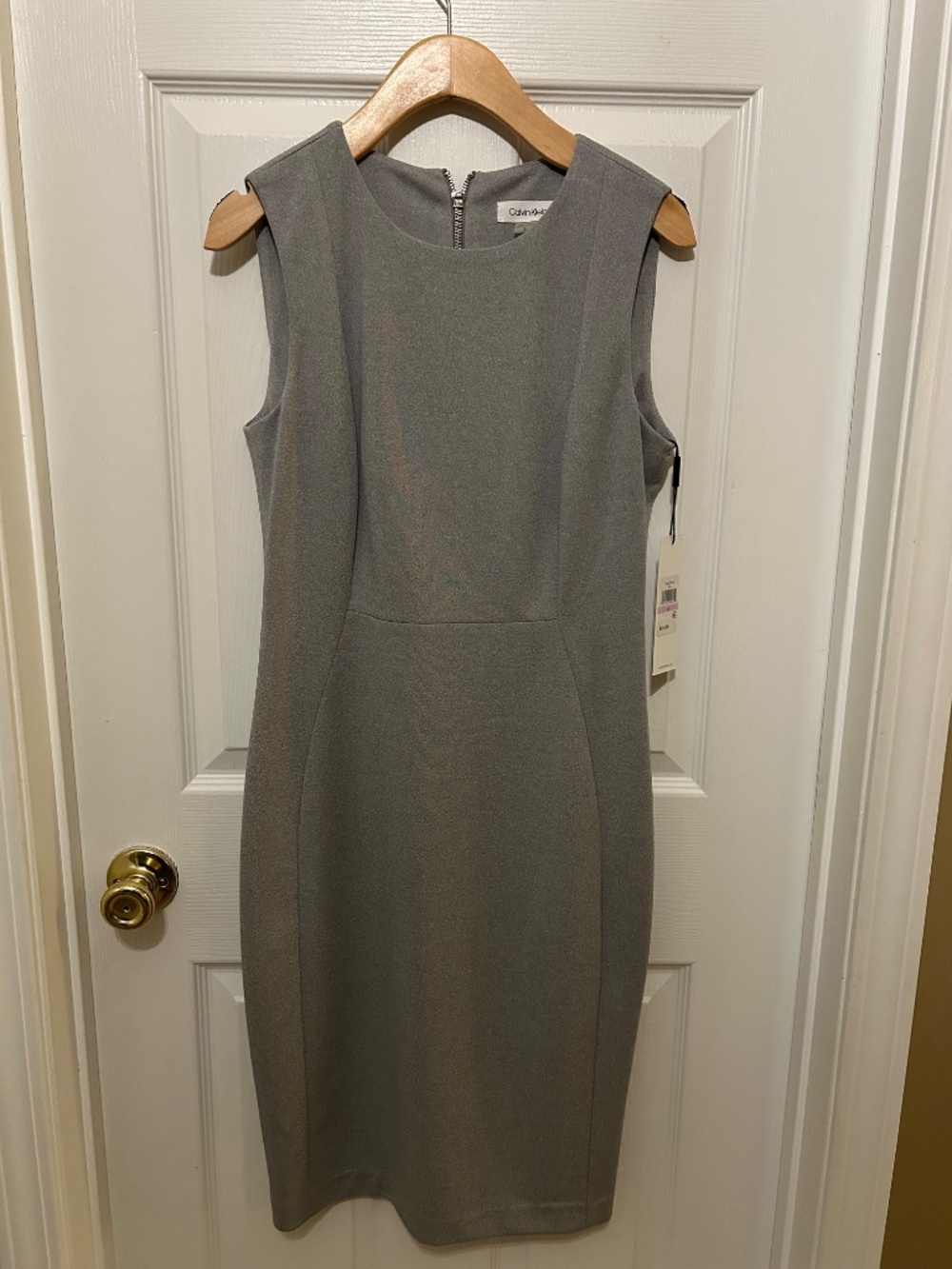 Calvin Klein gray sleeveless dress size 6 - Picture 5 of 6
